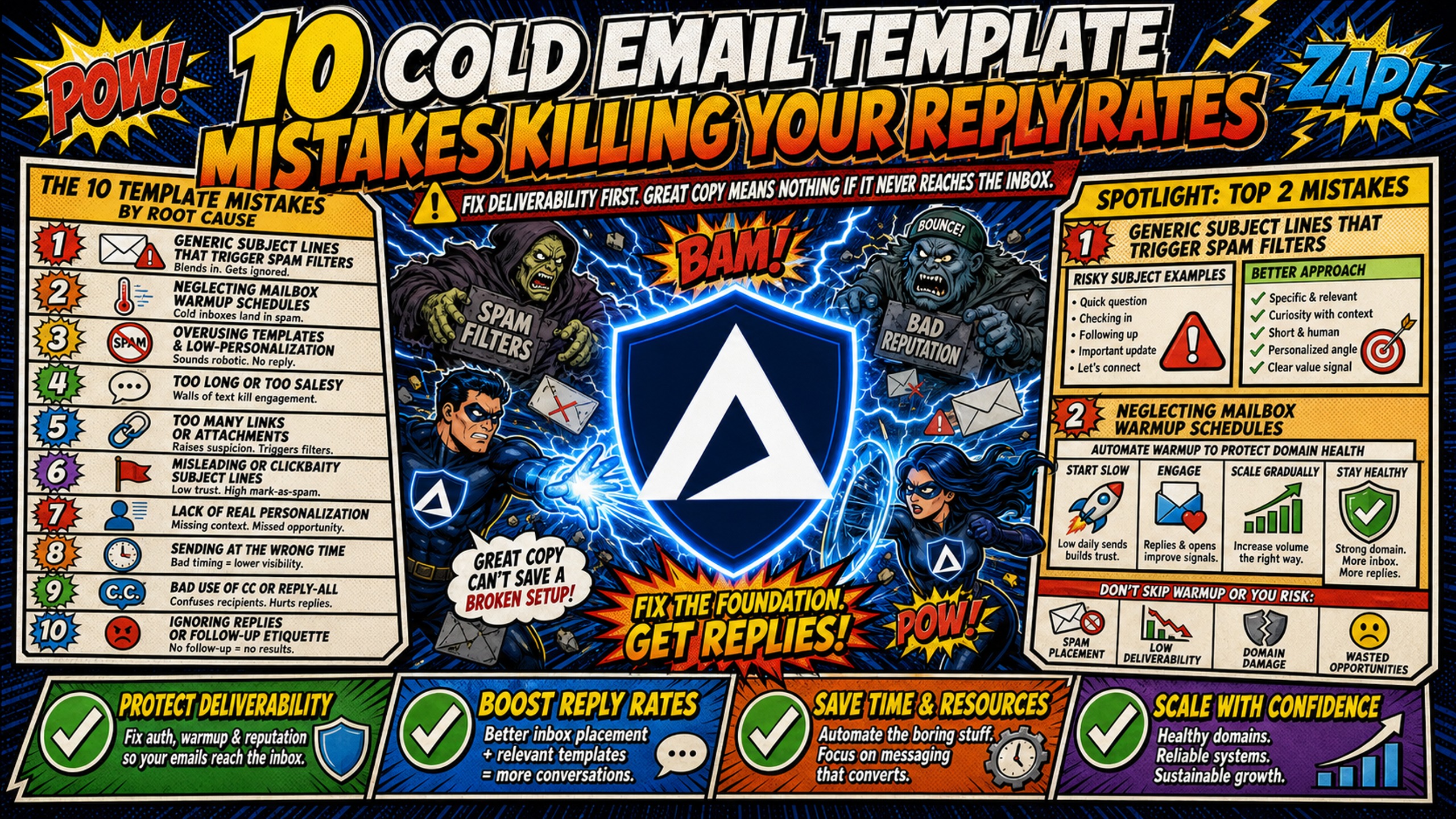 10 cold email template mistakes killing your reply rates