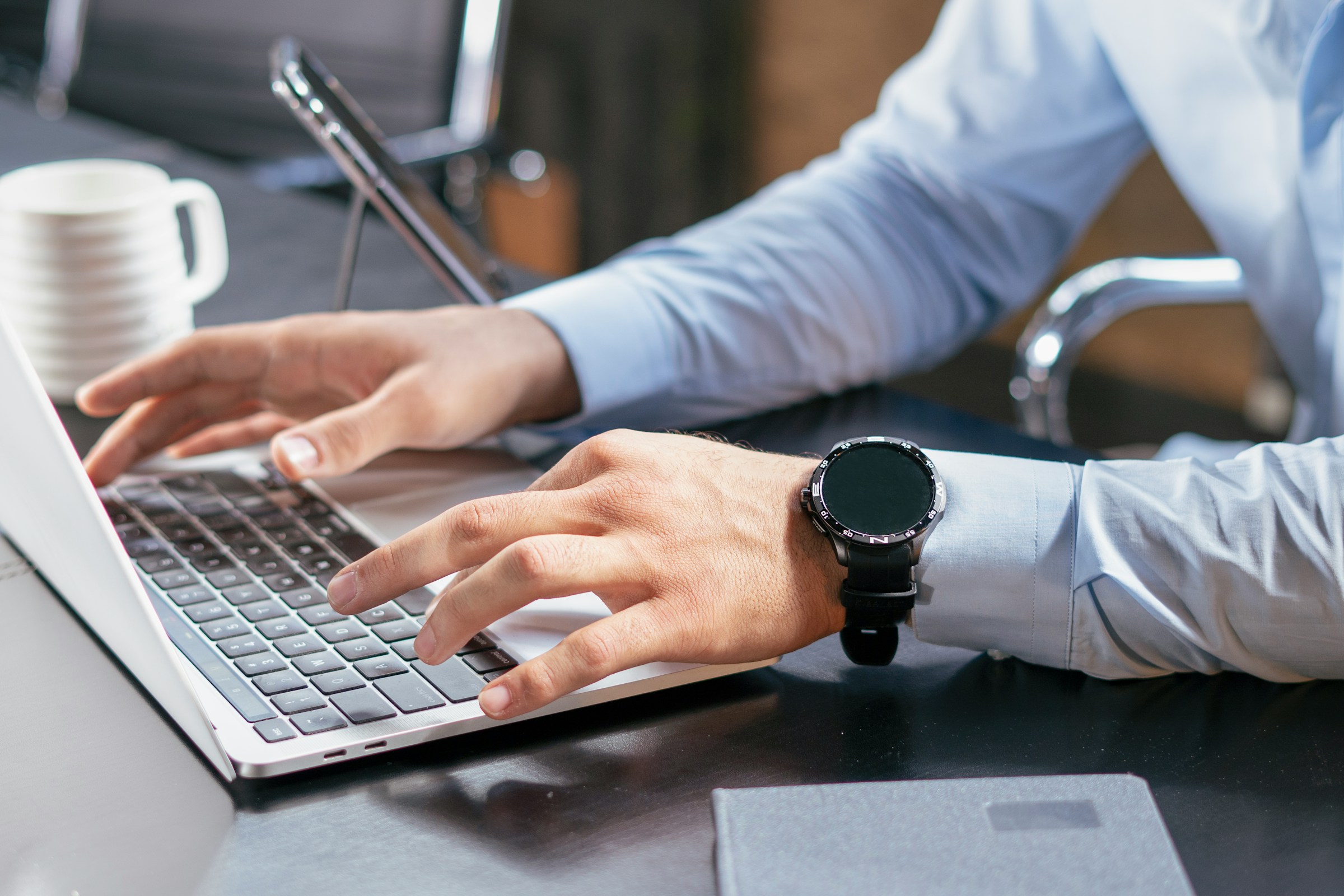 person typing - Wholesale Email Pitch Template