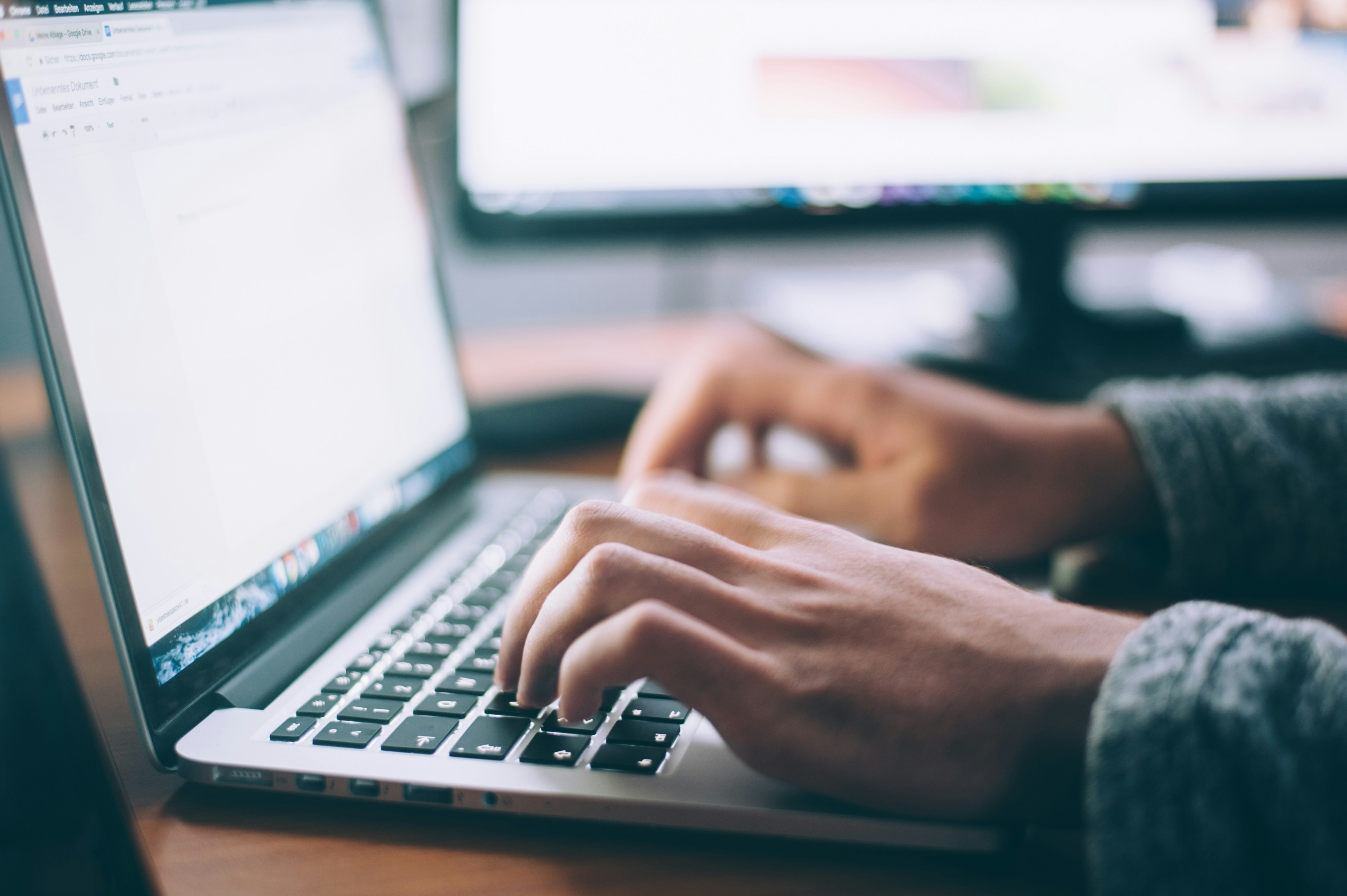person working on laptop - Nurture Email Sequence
