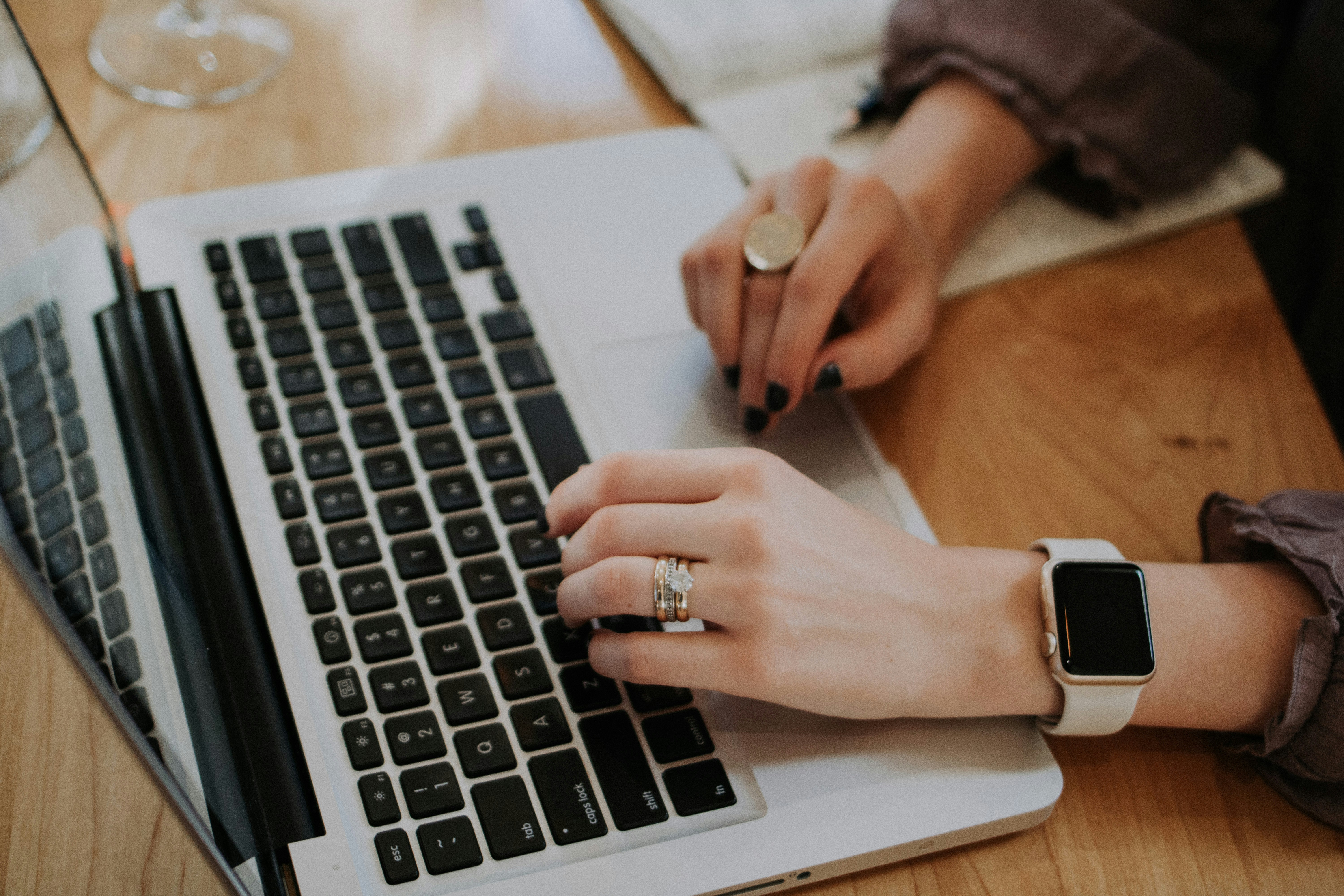 person typing - Email Outreach Strategy