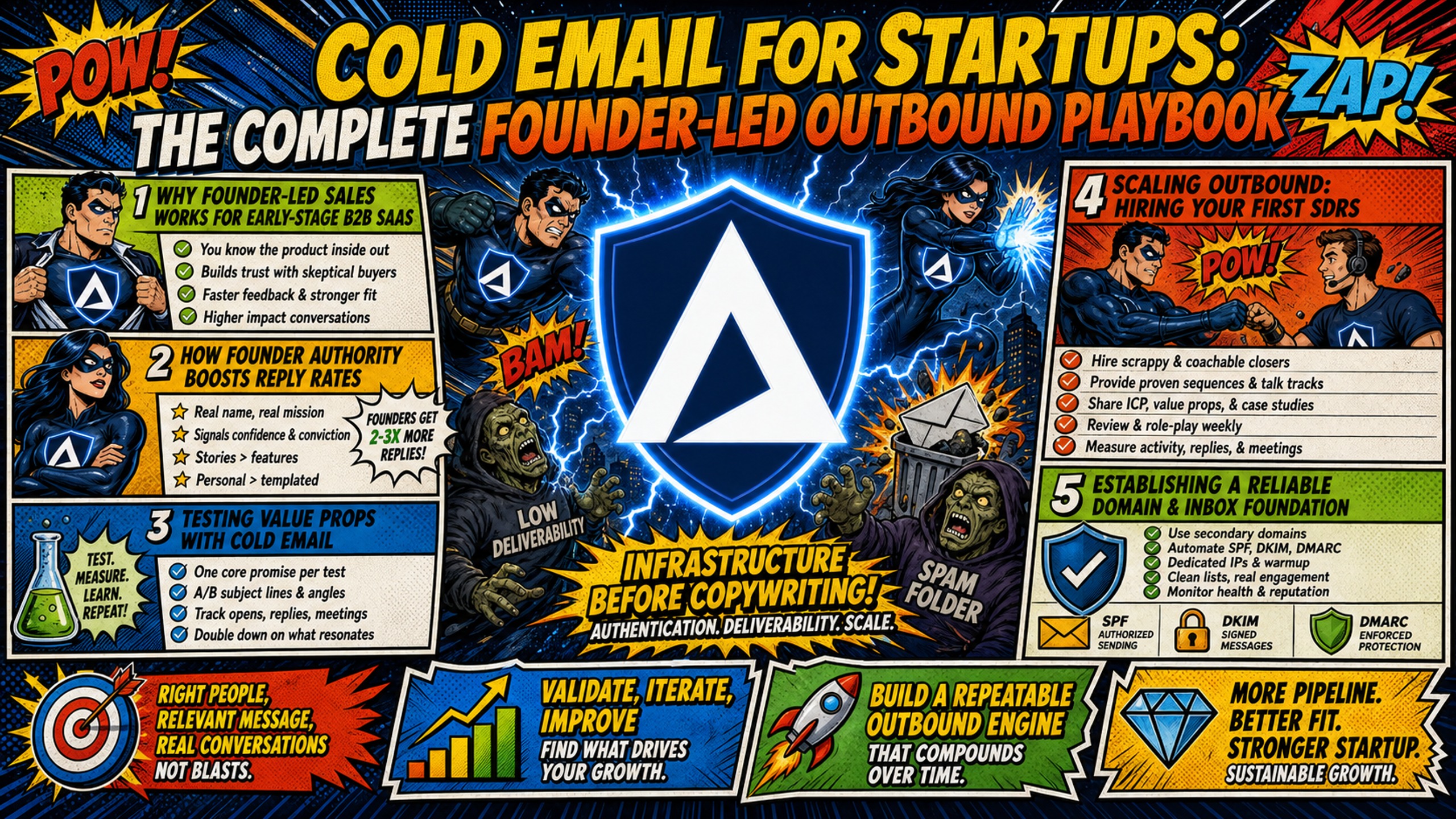 Cold email for startups: the complete founder-led outbound playbook
