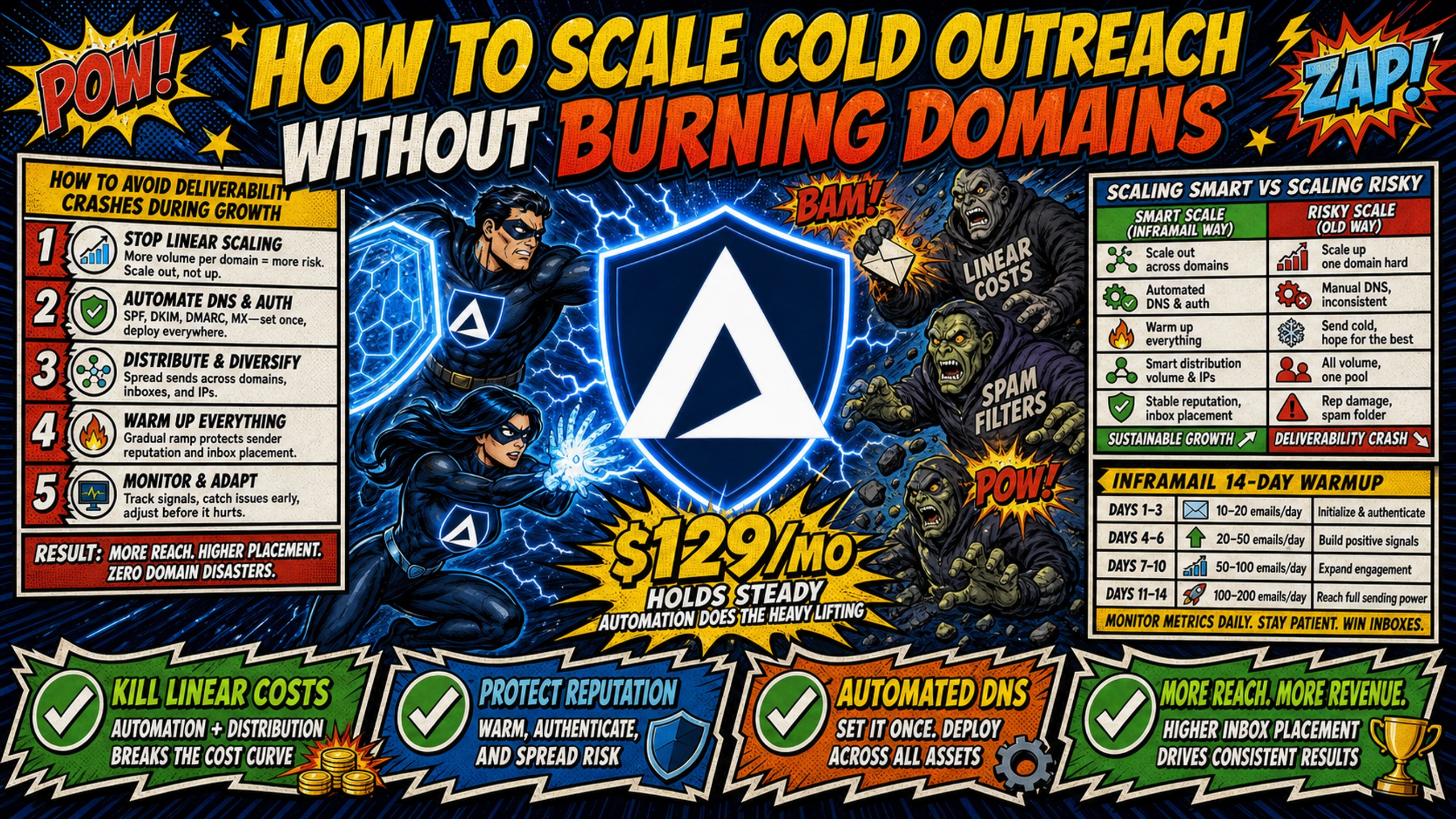How to scale cold outreach without burning domains