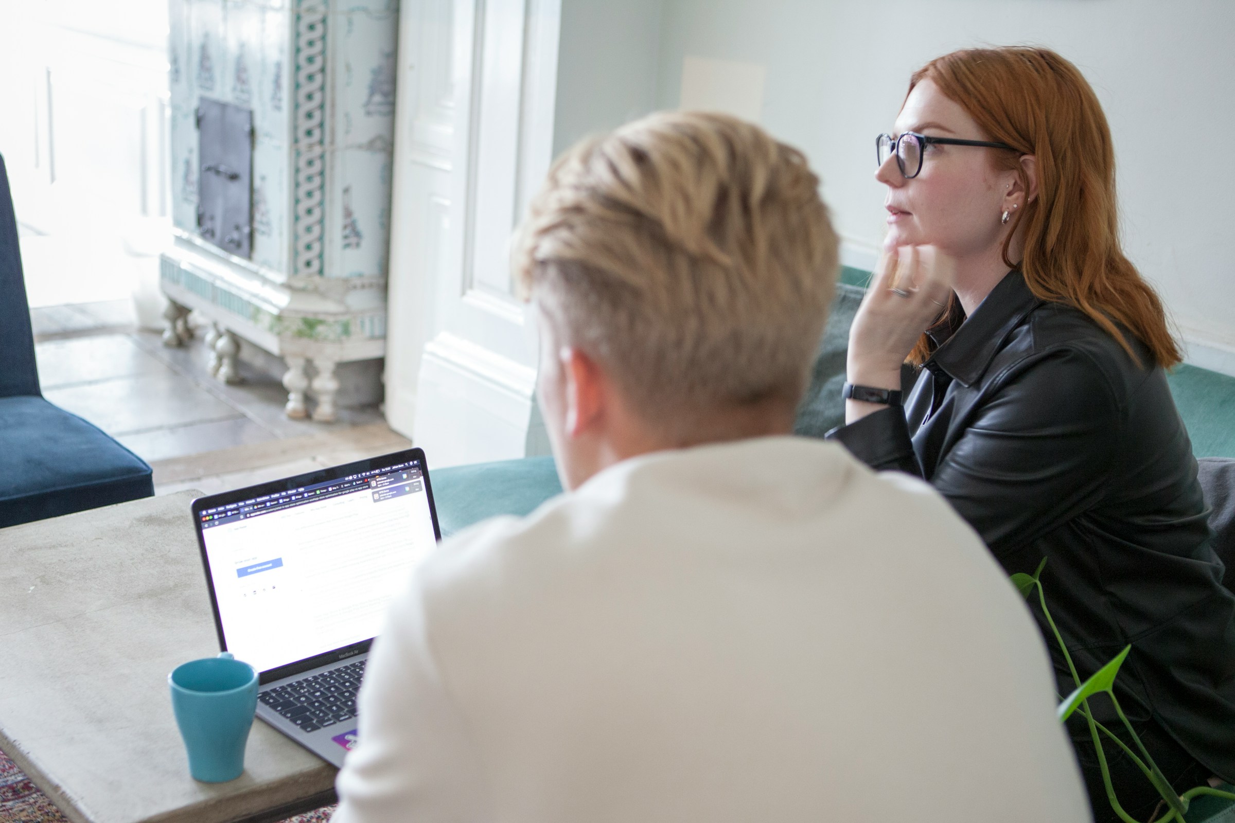 team working hard with developer - How To Warm Up Email Domain