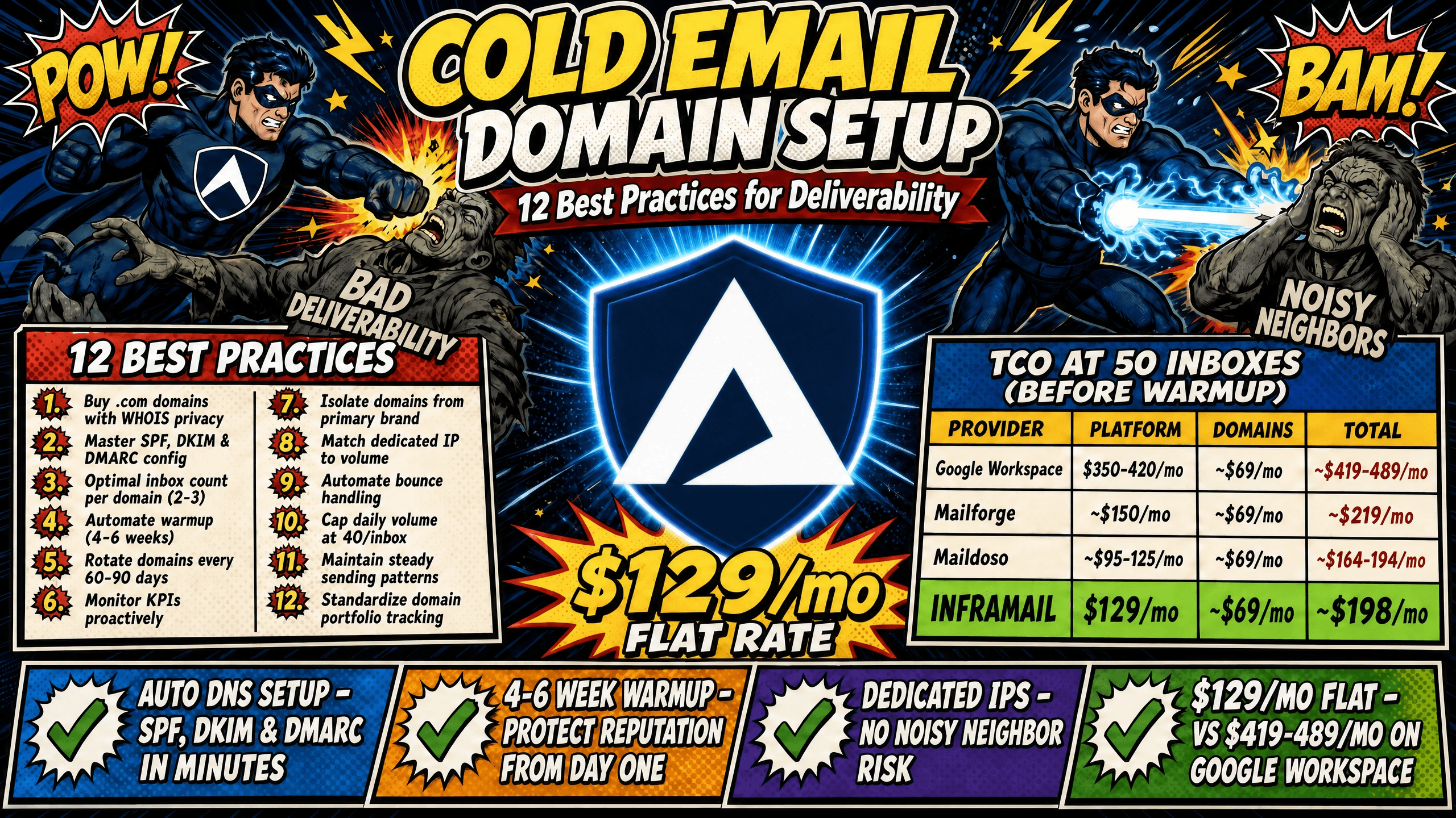 Cold Email Domain Setup: 12 Best Practices for Deliverability