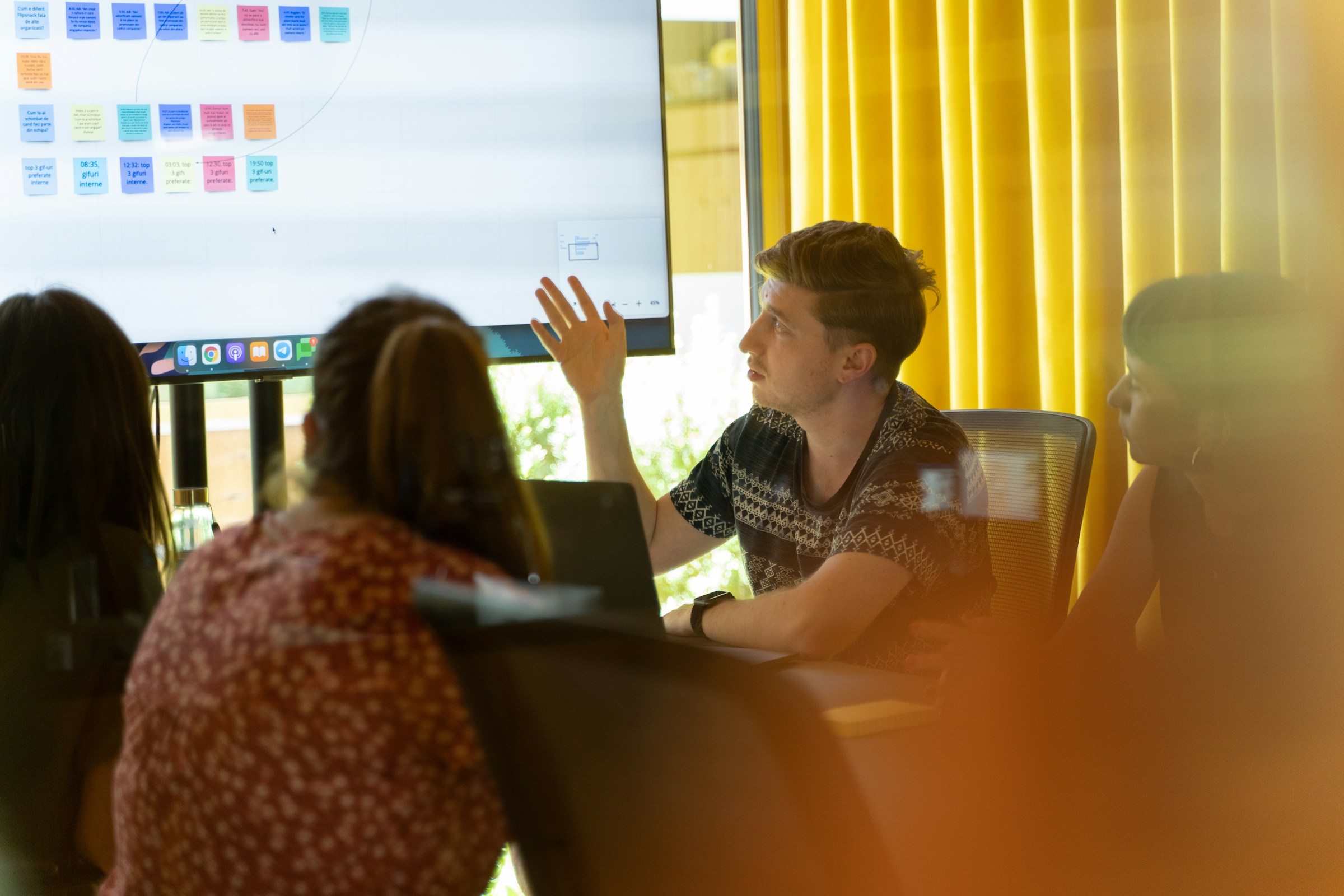 person in a meeting - Automated Lead Generation